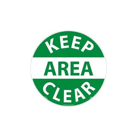 Nmc WALK ON FLOOR SIGN, 17 DIA, WFSM38 WFSM38